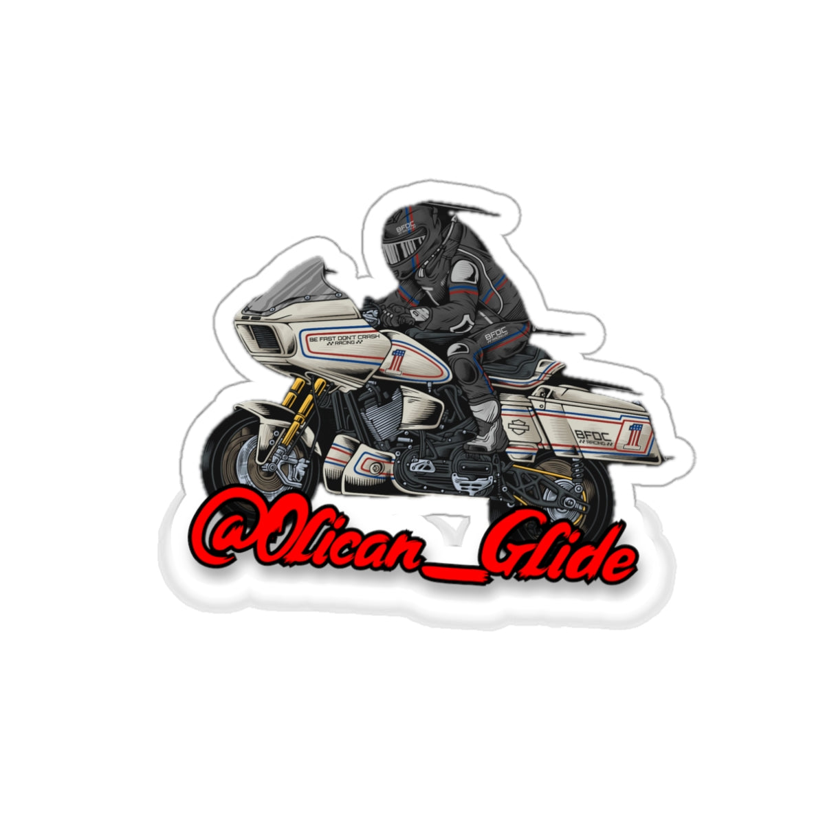 Racing Sticker - Olican Glide