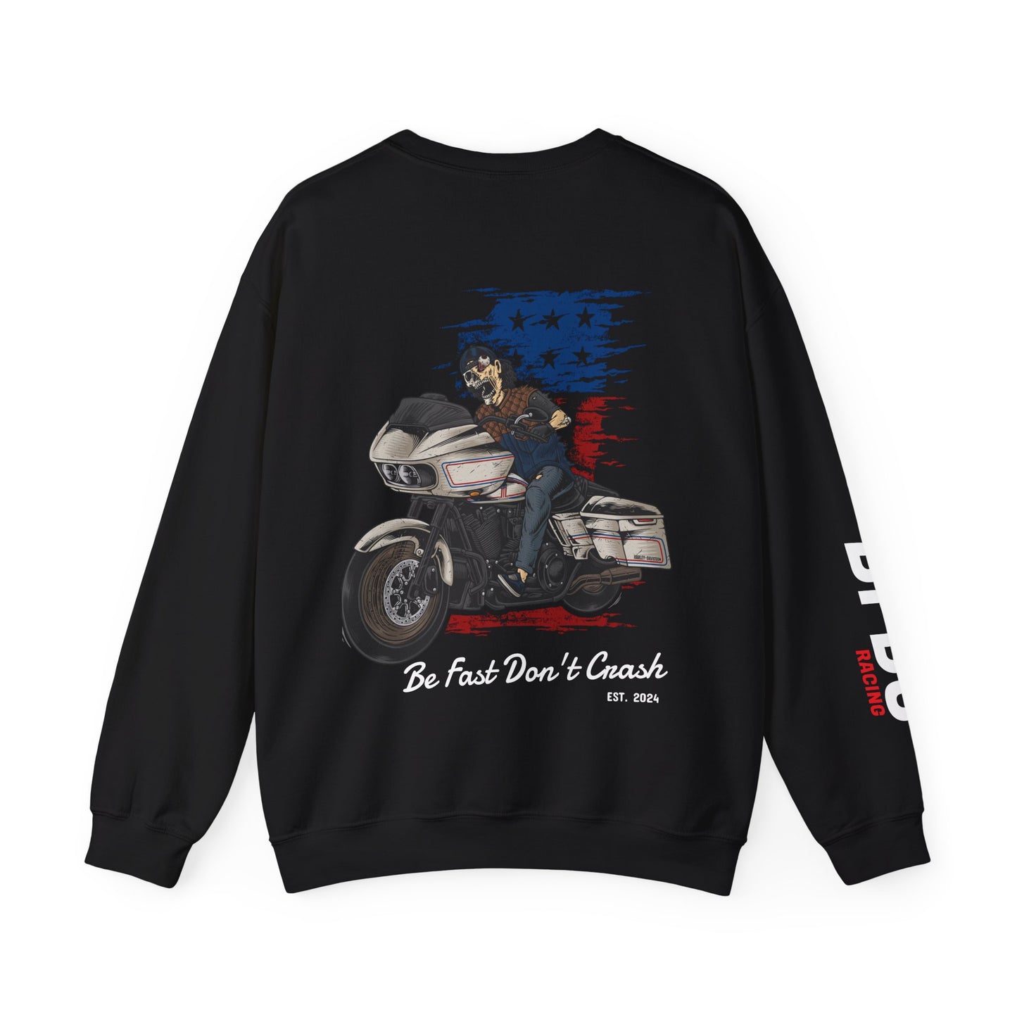 BFDC Racing Crewneck Sweatshirt - Design BACK