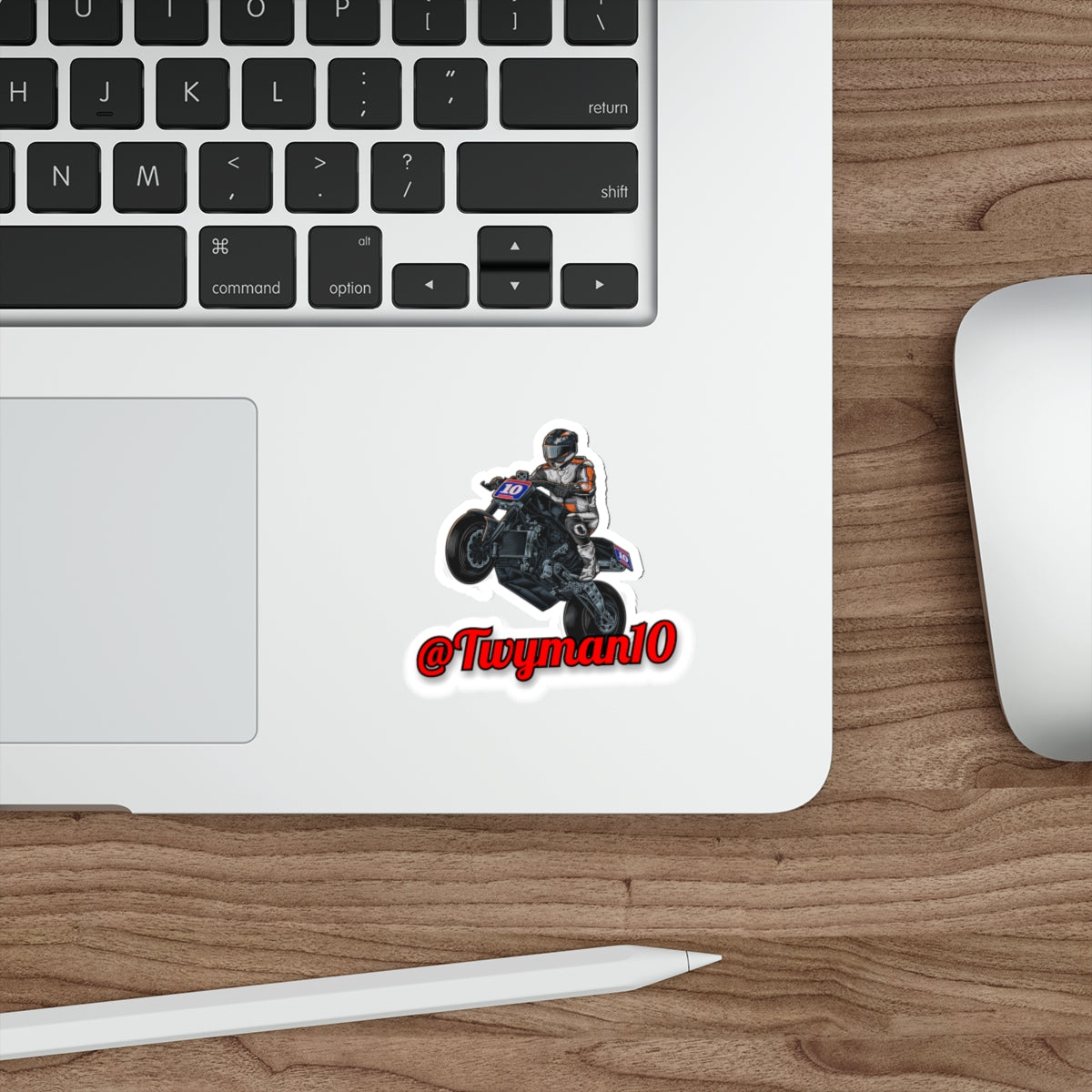 Travis Wyman #10 Die Cut Stickers