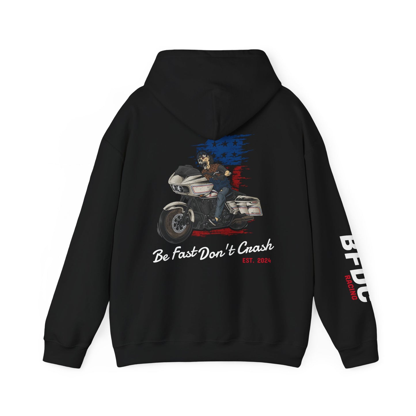 Racing Hoodie Sweatshirt - BFDC Design on back