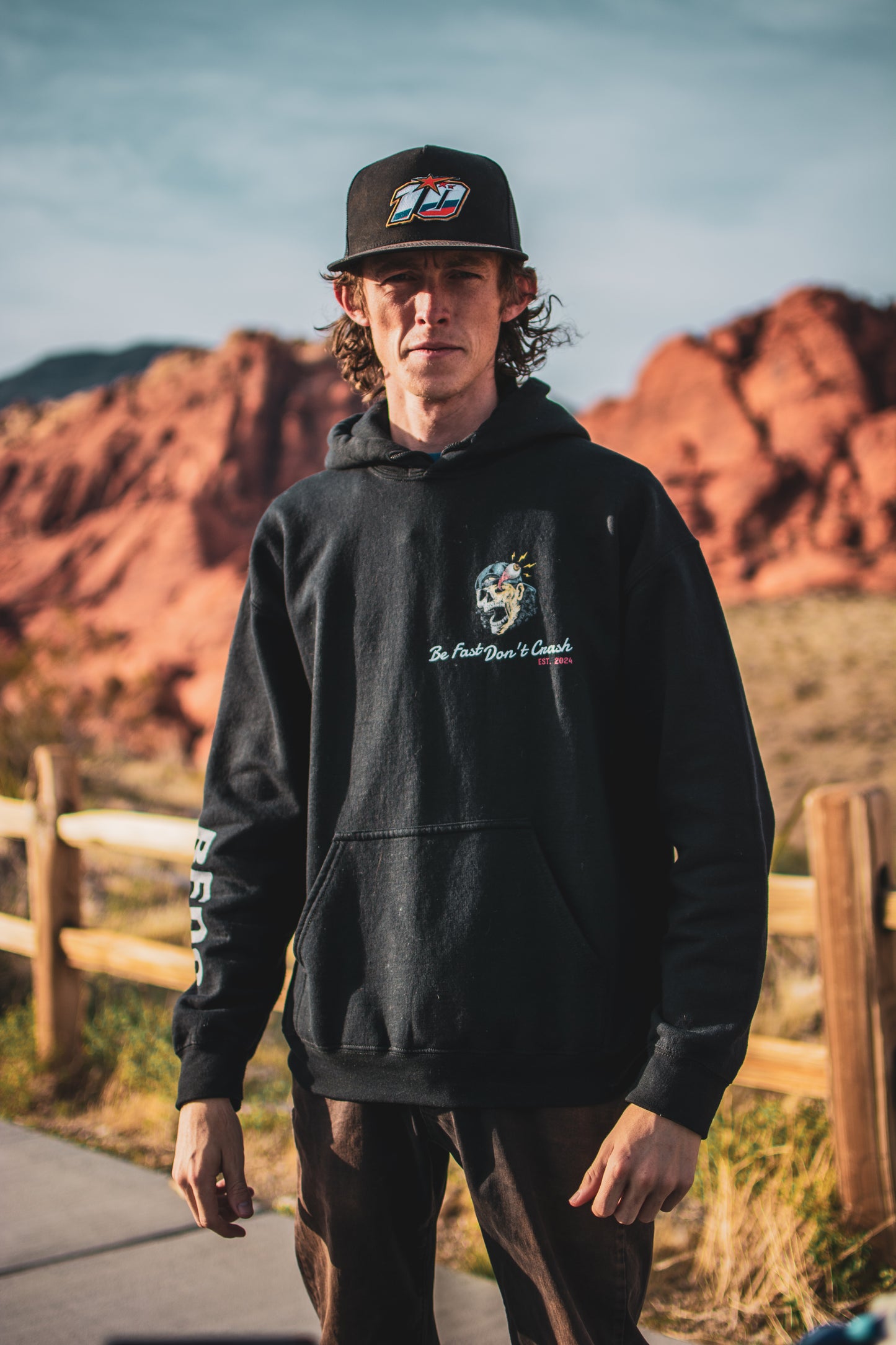Racing Hoodie Sweatshirt - BFDC Design on back
