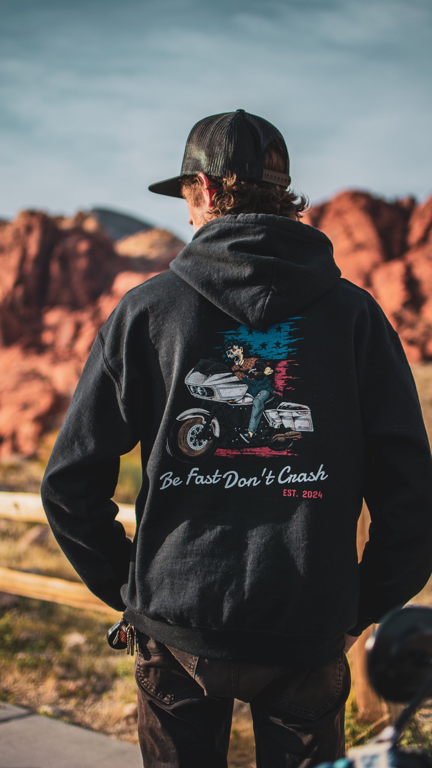 Racing Hoodie Sweatshirt - BFDC Design on back