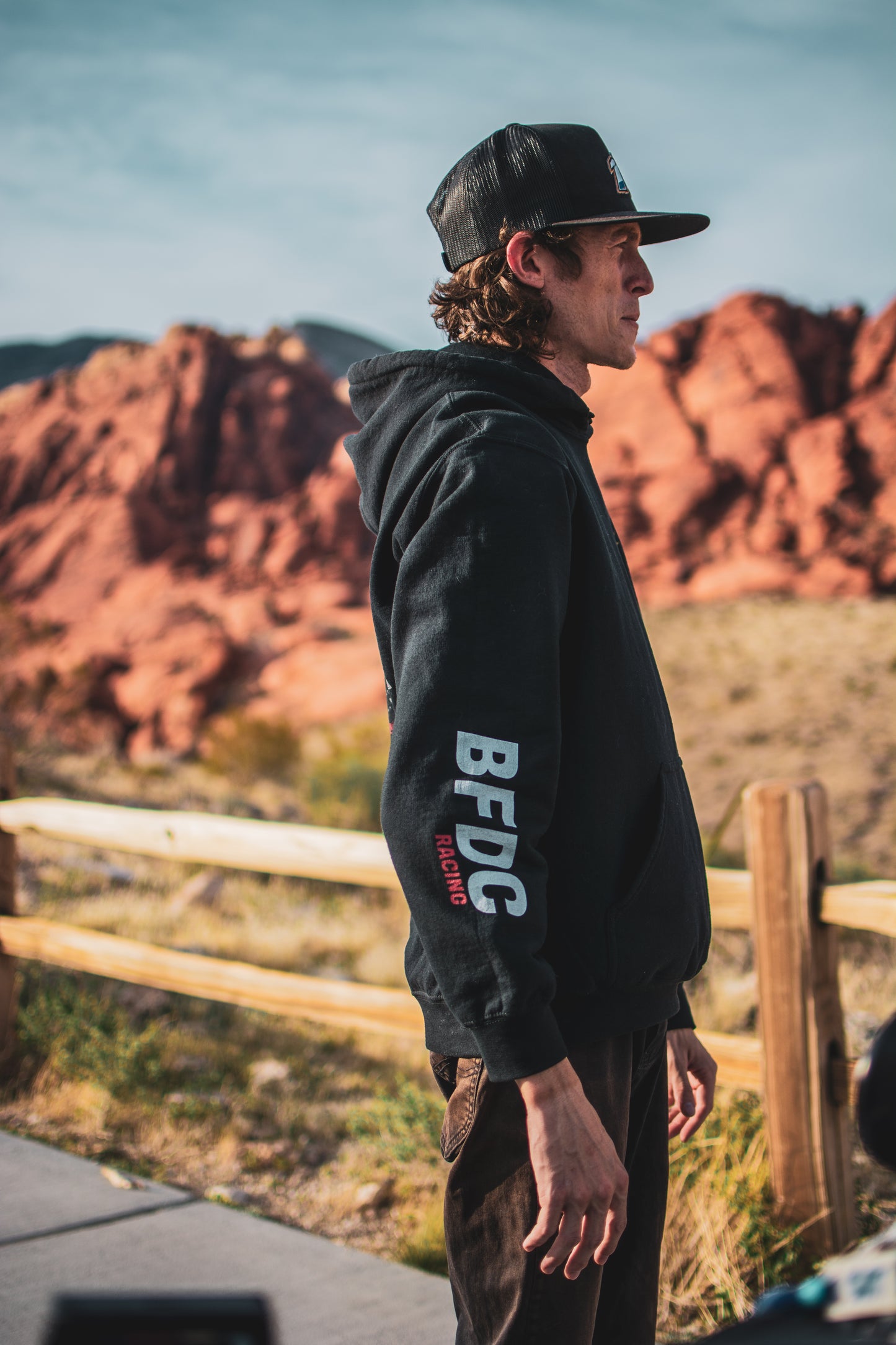 Racing Hoodie Sweatshirt - BFDC Design on back