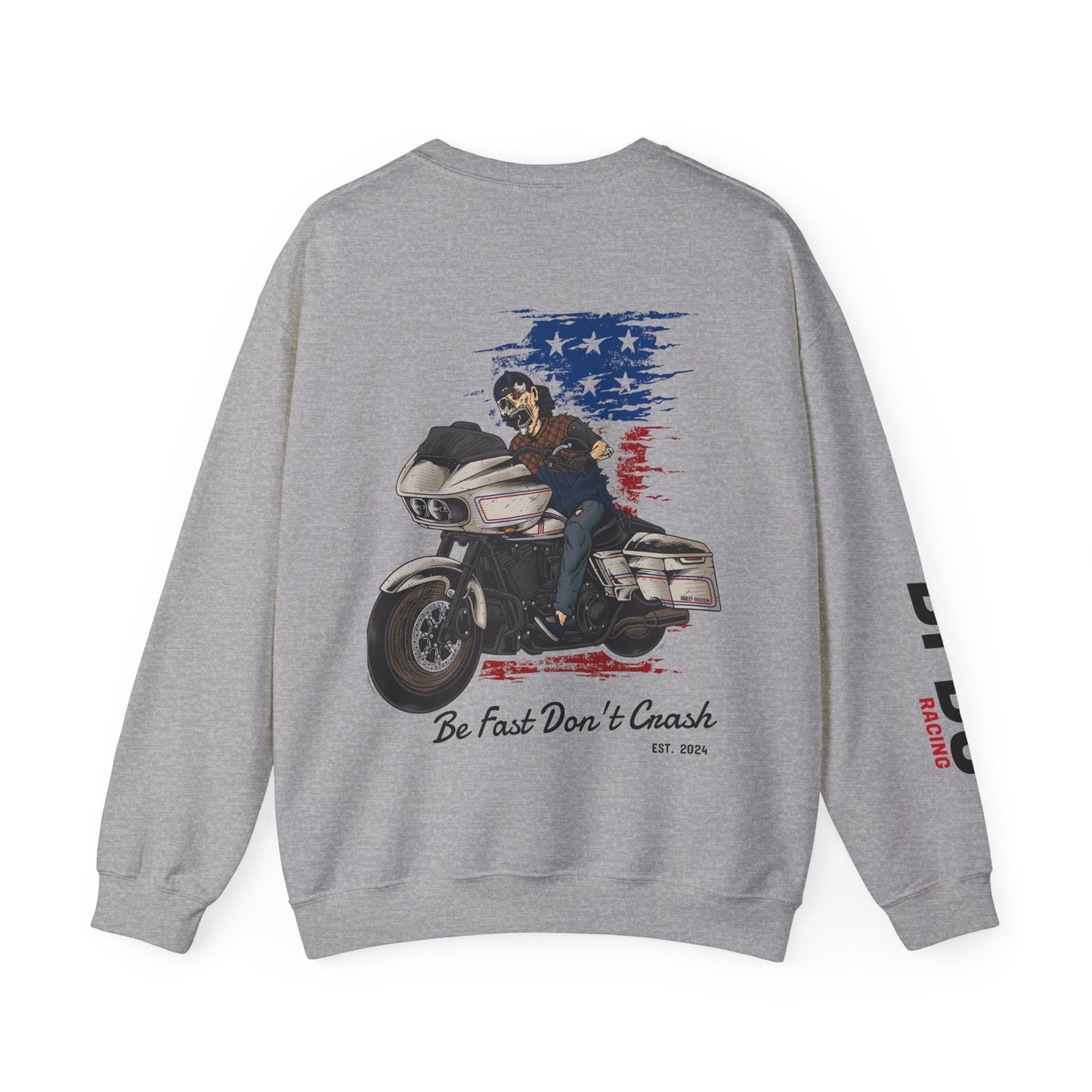 BFDC Racing Crewneck Sweatshirt - Design Back
