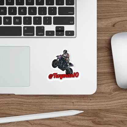 Travis Wyman #10 Die Cut Stickers
