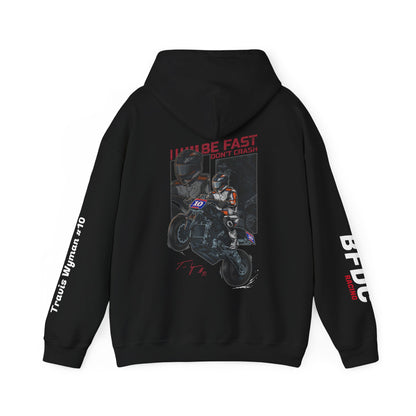 Travis Wyman #10 BFDC RACING SLEEVE HOODIE - Design BACK